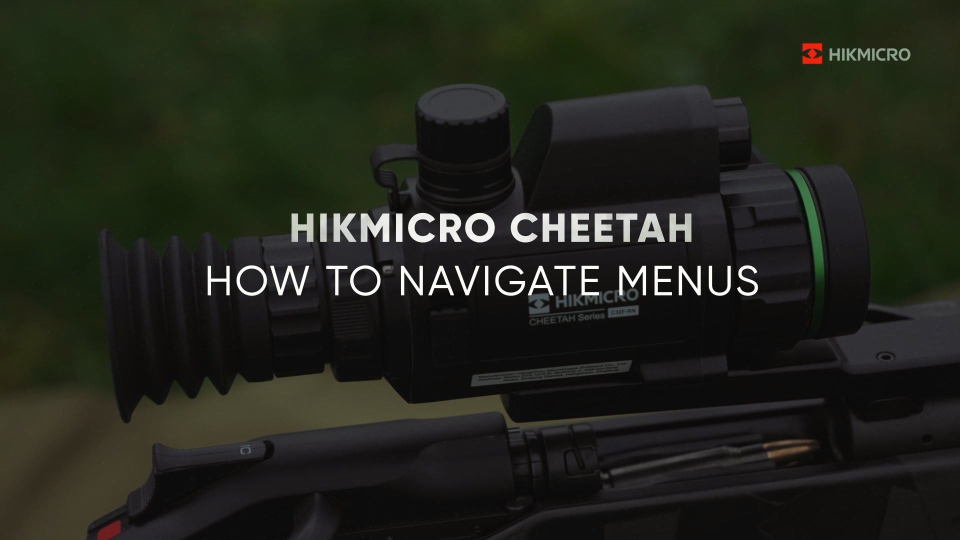 CHEETAH how to navigate menus